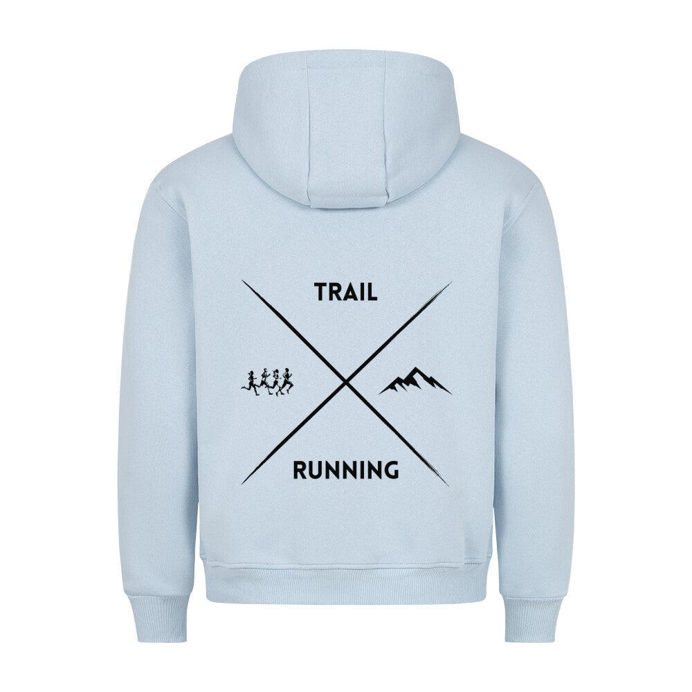 Outlet: Trail Running Cross - Bio Premium Hoodie, hellblau, Gr. M