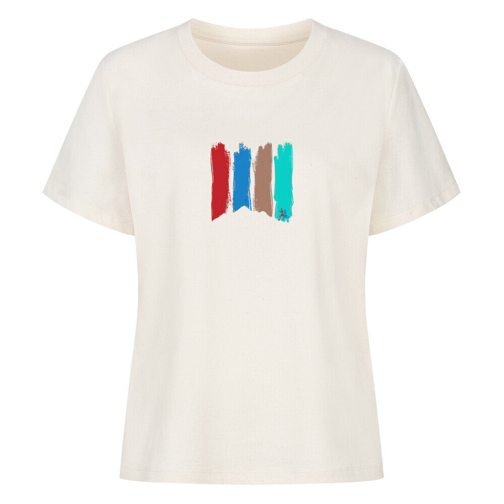 Outlet: Stripe Runner - Bio Premium Shirt Frauen, Gr. XS, beige