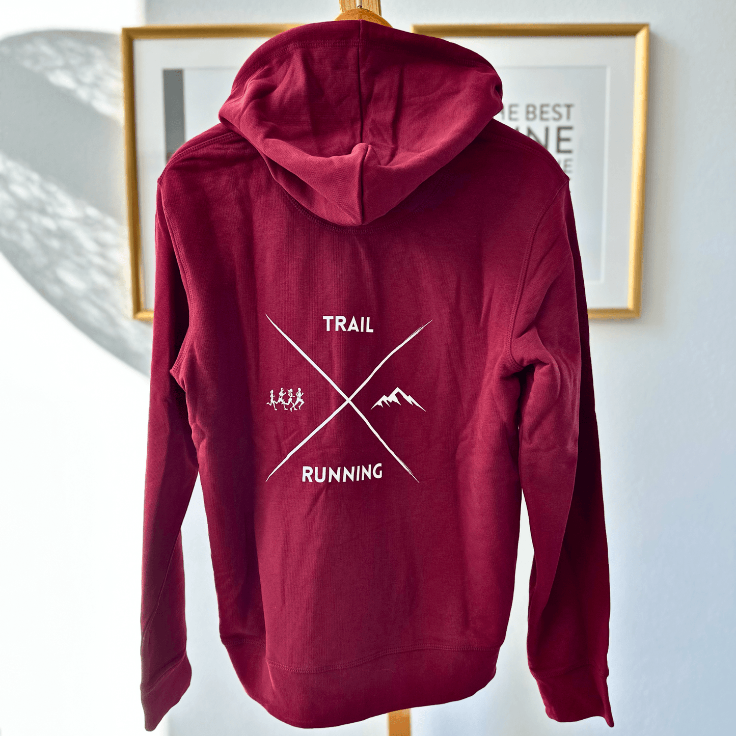 Outlet: Trailrunning Cross - Bio Premium Hoodie, Burgunder, Gr. S