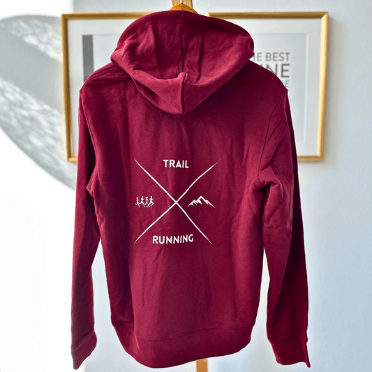 Outlet: Trailrunning Cross - Bio Premium Hoodie, Burgunder, Gr. S