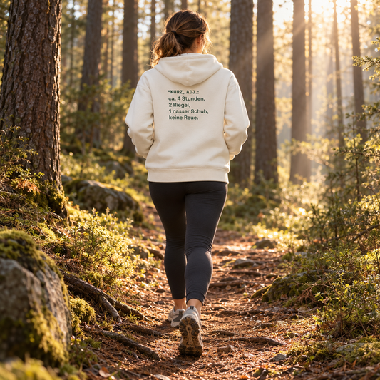 Bin kurz im Wald - Premium Hoodie