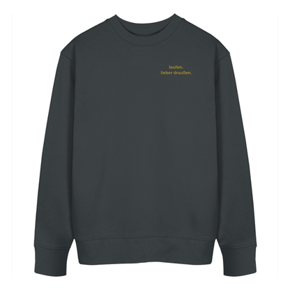 laufen. lieber draußen - Bio Premium Sweatshirt Stick