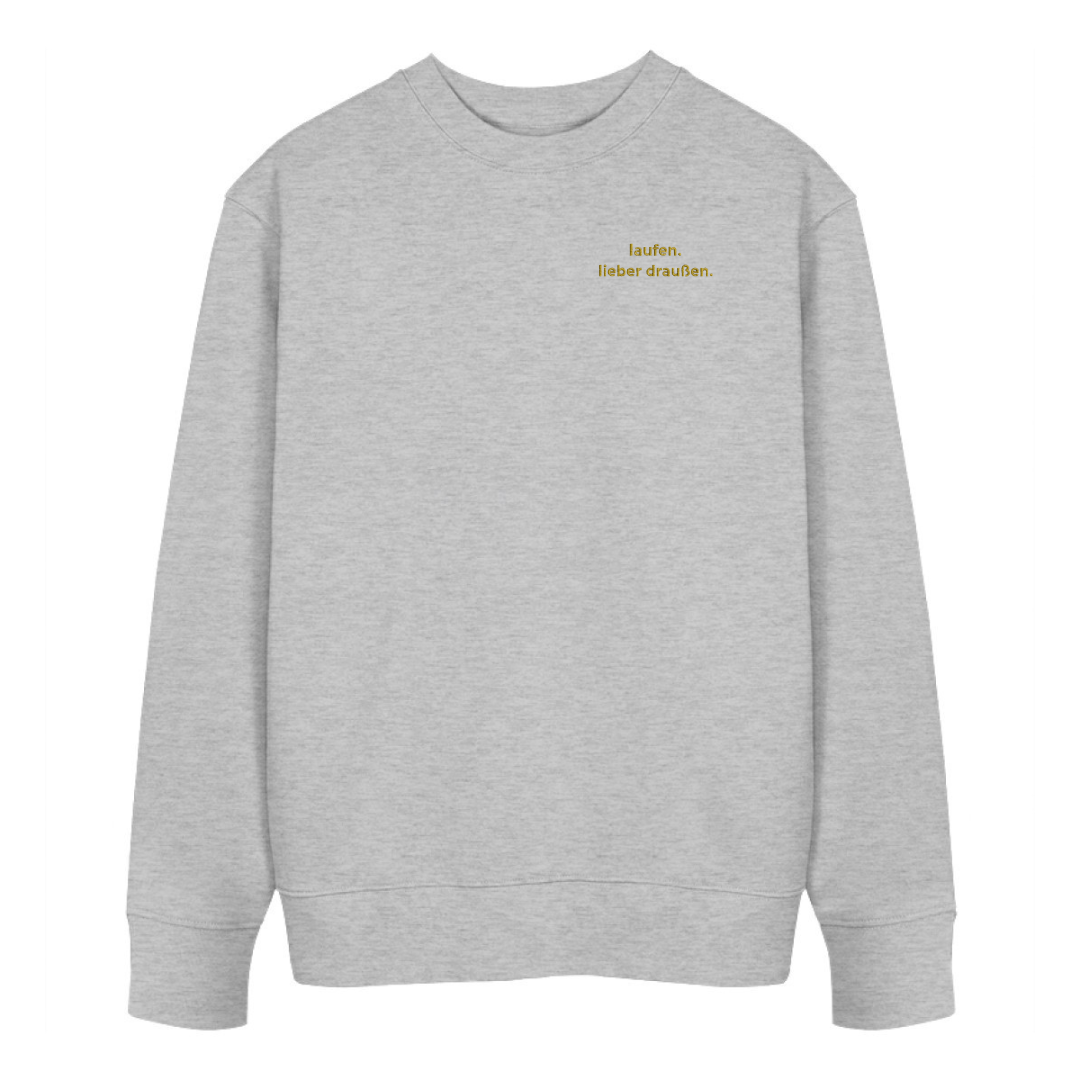 laufen. lieber draußen - Bio Premium Sweatshirt Stick