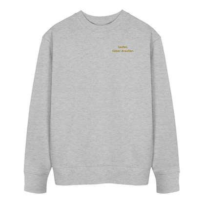 laufen. lieber draußen - Bio Premium Sweatshirt Stick