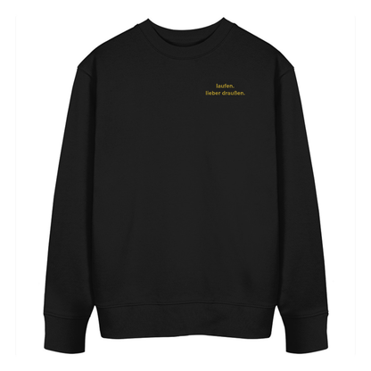 laufen. lieber draußen - Bio Premium Sweatshirt Stick