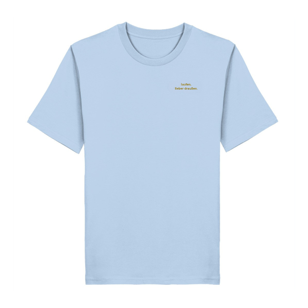 laufen. lieber draußen - Bio Premium T-Shirt Stick