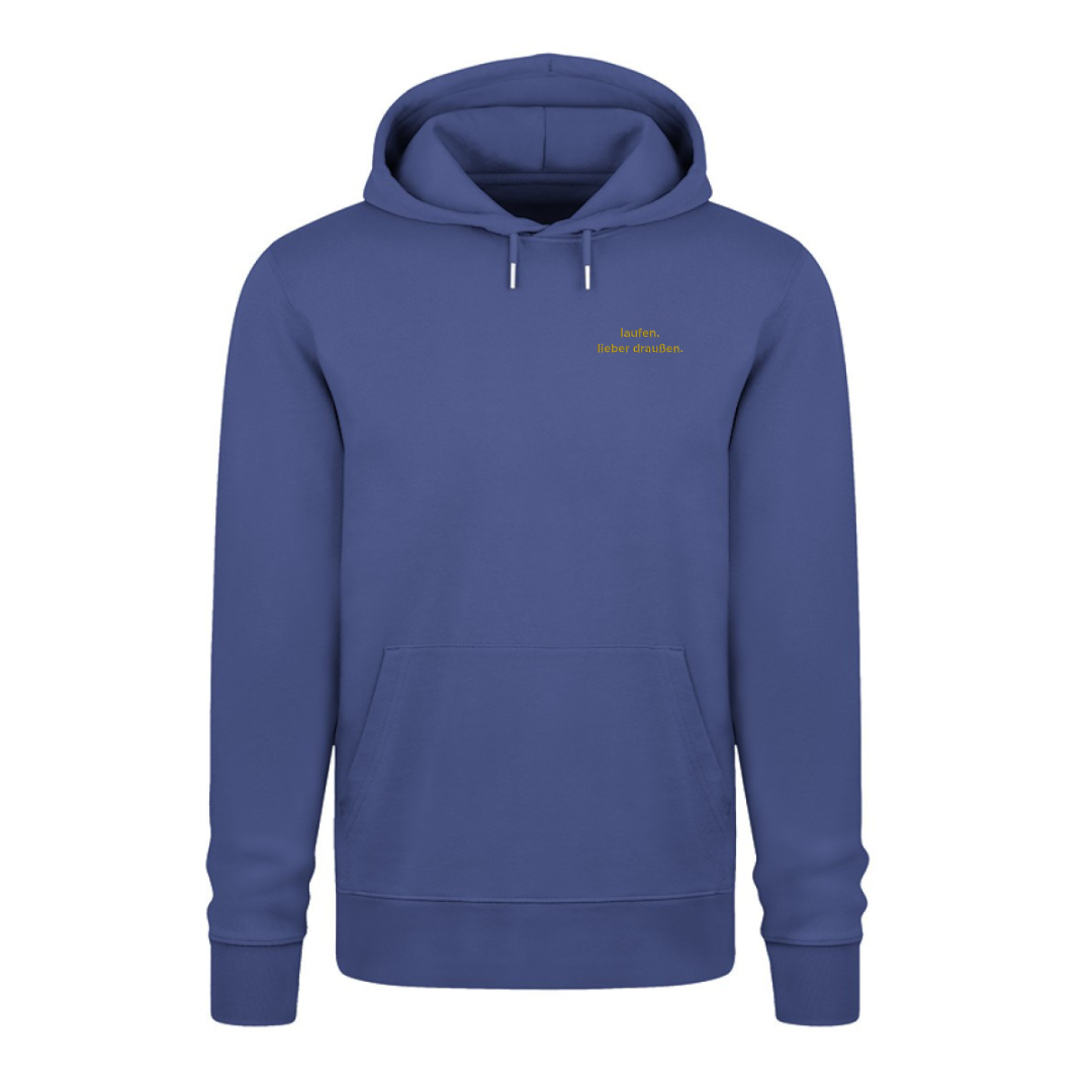 laufen. lieber draußen - Bio Premium Hoodie Stick