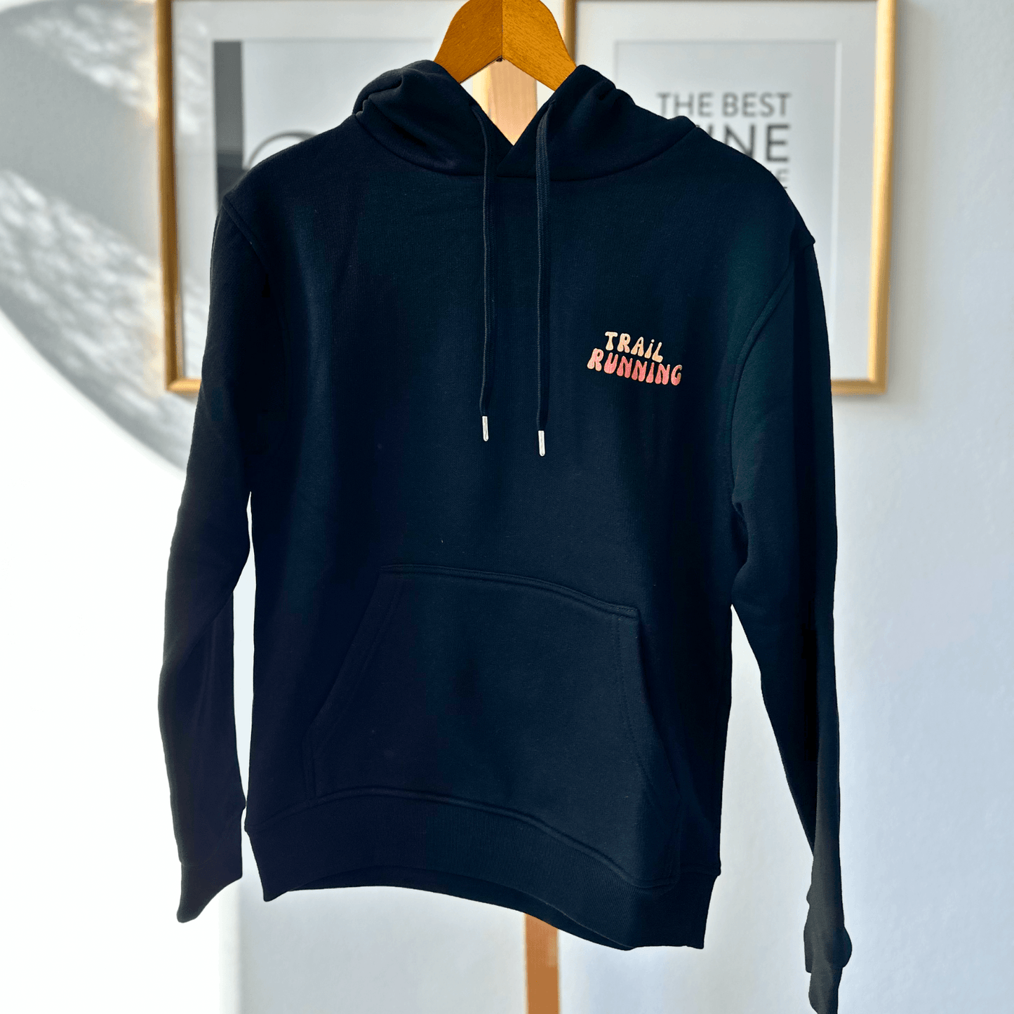 Outlet: Trail Running Path - Bio Premium Hoodie, schwarz, Gr. S