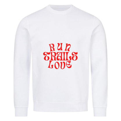 Outlet: Run Trails Love Trails - Bio Premium Sweatshirt, weiß, Gr. XS