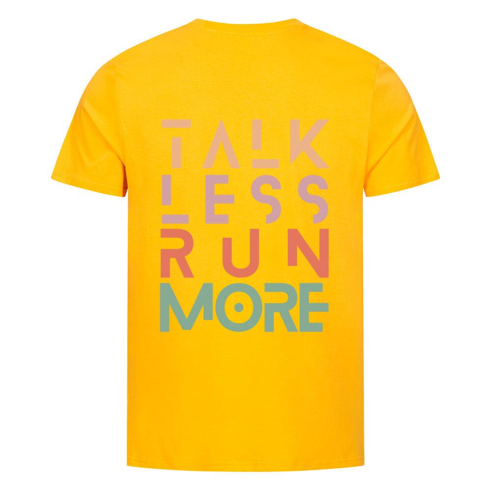 Outlet: Talk Less Run More - Bio Premium Shirt, gelb, Gr. S