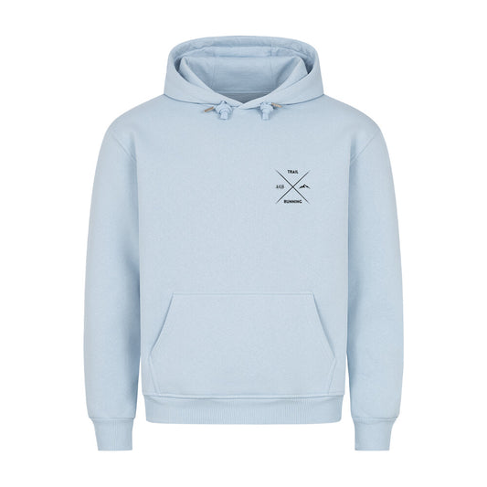 Outlet: Trail Running Cross - Bio Premium Hoodie, hellblau, Gr. M