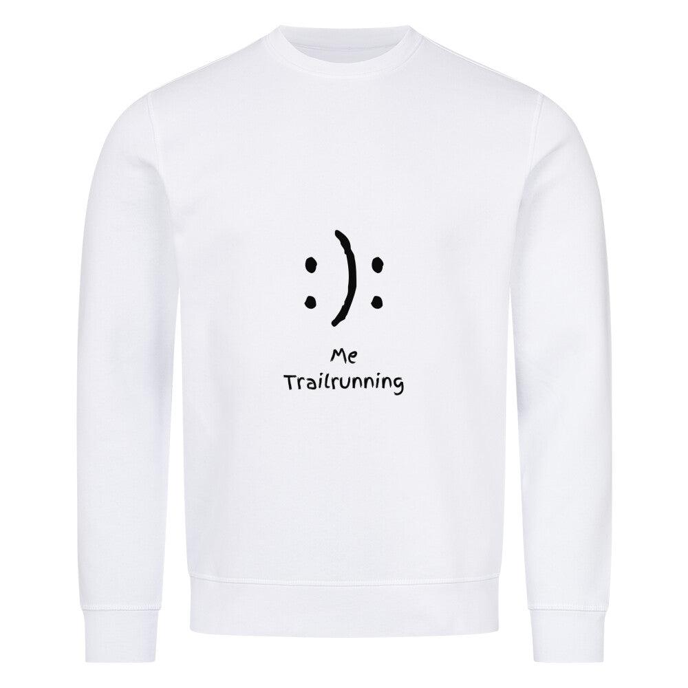 Outlet: Smile Me Trailrunning - Bio Premium Sweatshirt, Gr. S, weiß