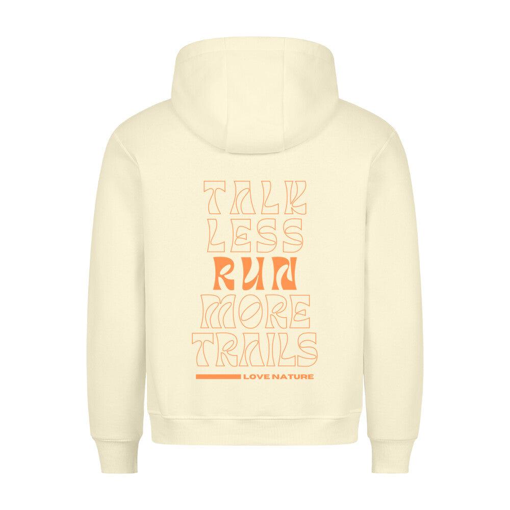 Outlet: talk less run more trails - Bio Premium Hoodie, Beige, Gr. S