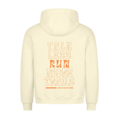 Outlet: talk less run more trails - Bio Premium Hoodie, Beige, Gr. S