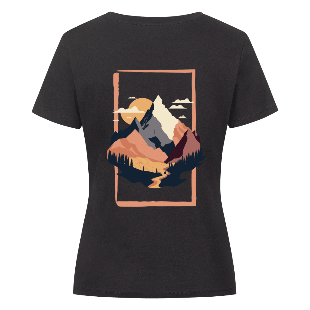 Outlet: TRLRUN Frame - Bio Premium T-Shirt Frauen, Gr. XS, schwarz