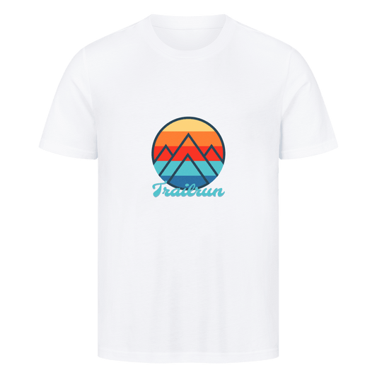 Outlet: Coloured Mountain Trailrun - Bio Premium T-Shirt, Gr. S, weiß