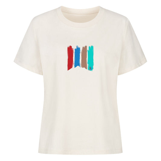 Outlet: Stripe Runner - Bio Premium Shirt Frauen, Gr. XS, beige