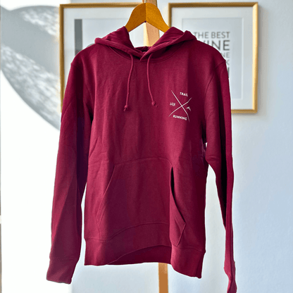 Outlet: Trail Running Cross - Bio Premium Hoodie, Burgunder, Gr. S