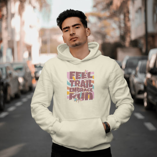 Feel the trail embrace the run - Bio Premium Hoodie