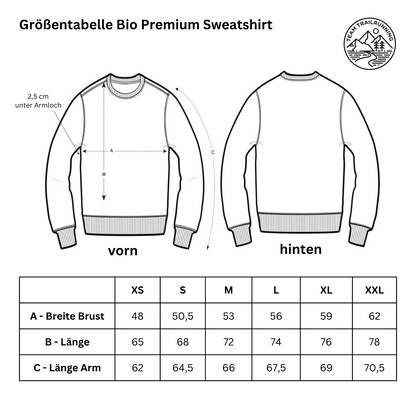 Happy Trailrunning - Bio Premium Sweatshirt - Team Trailrunning