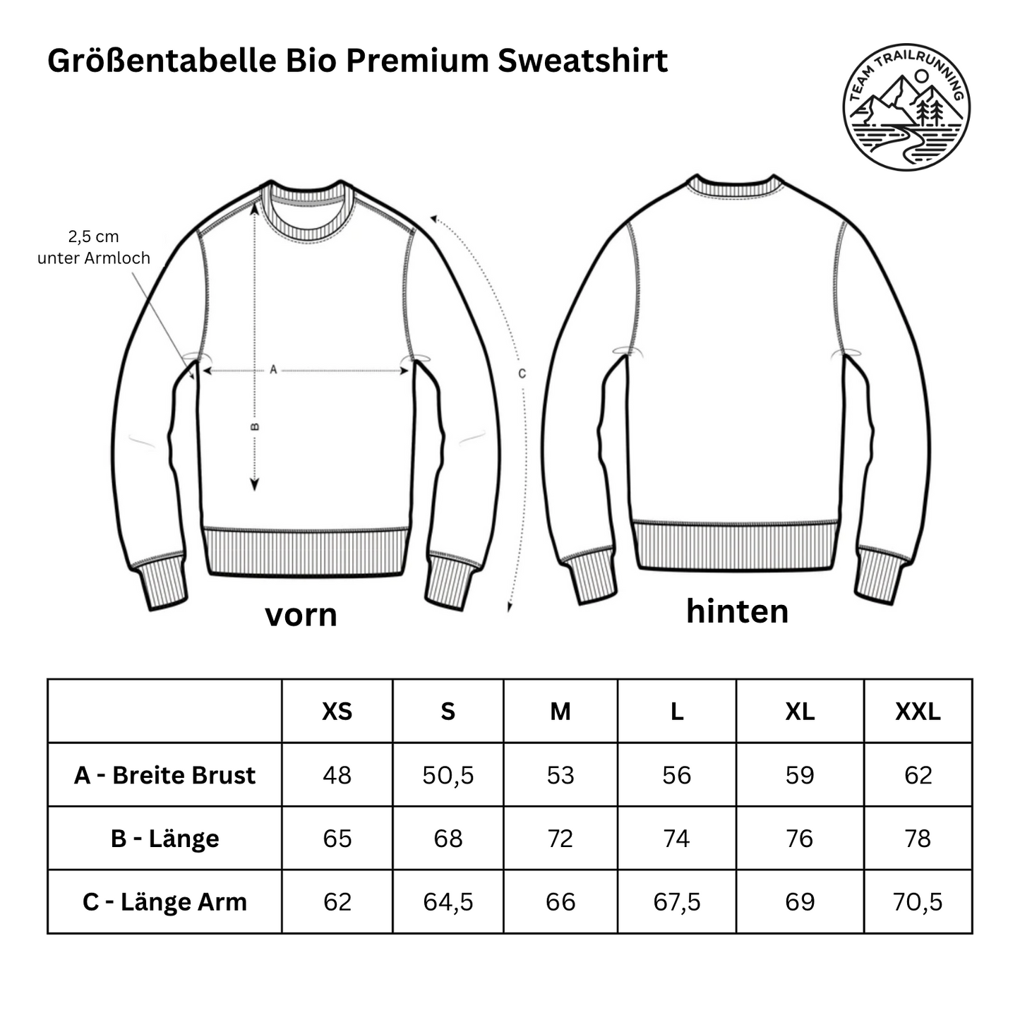 TRLRUN Herbst - Bio Premium Sweatshirt
