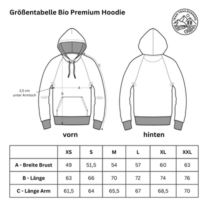 HEARTBEAT ULTRA 2023 - Bio Premium Hoodie - Team Trailrunning