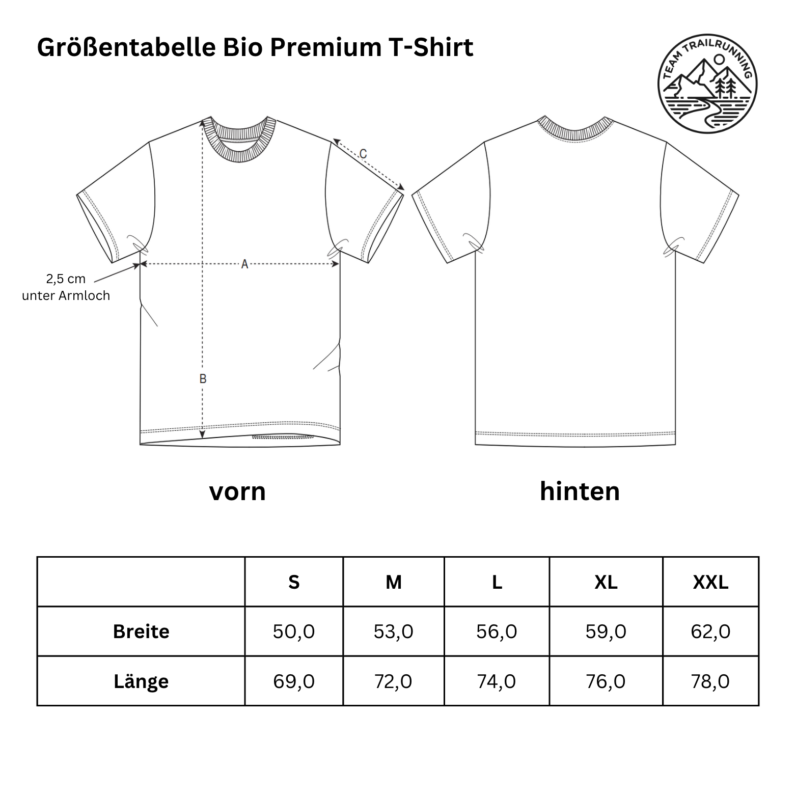 Team Trailrunning ist Leidenschaft - Bio Premium Shirt - Team Trailrunning