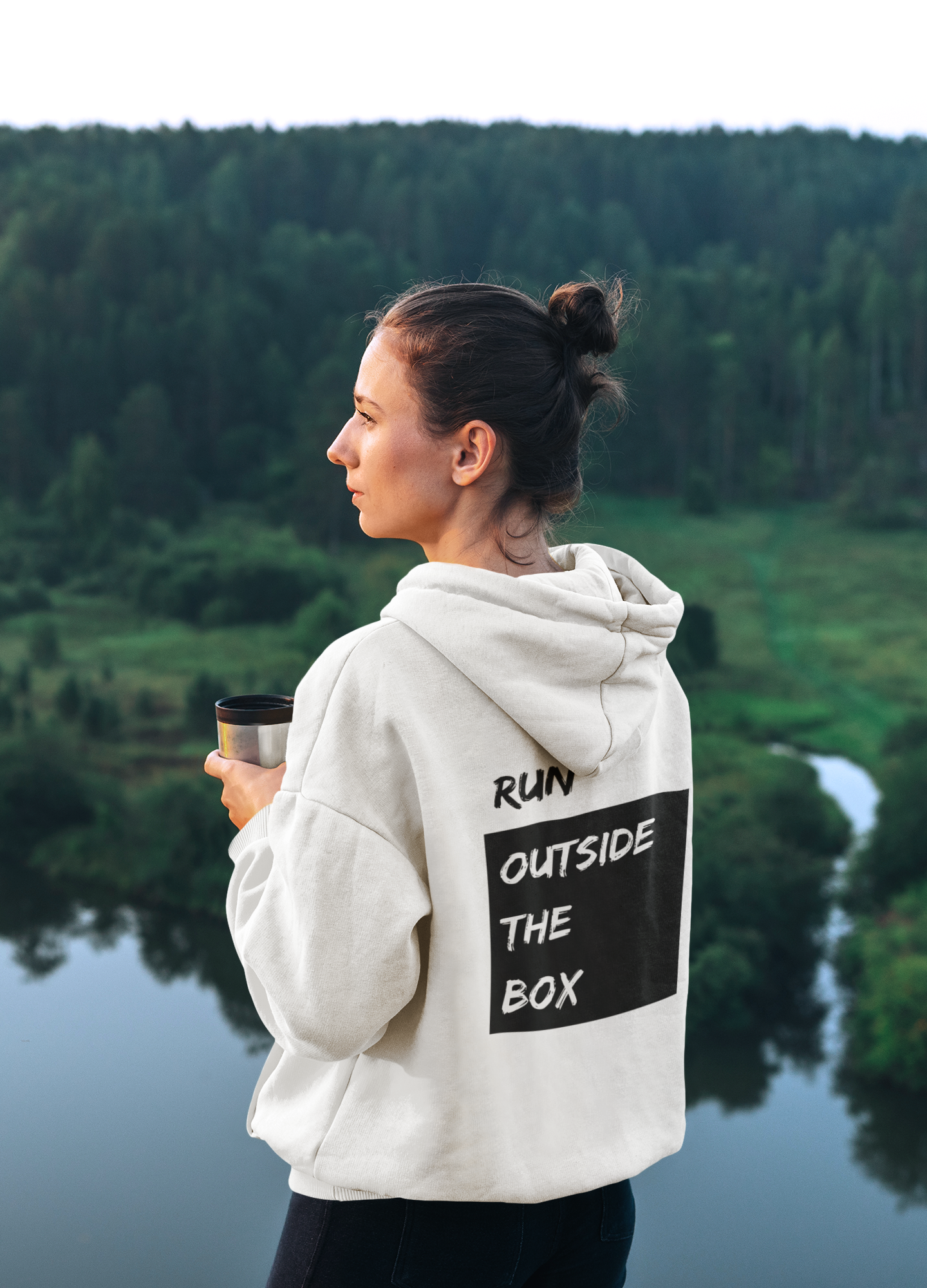 Run Outside The Box - Bio Oversized Hoodie - Team Trailrunning