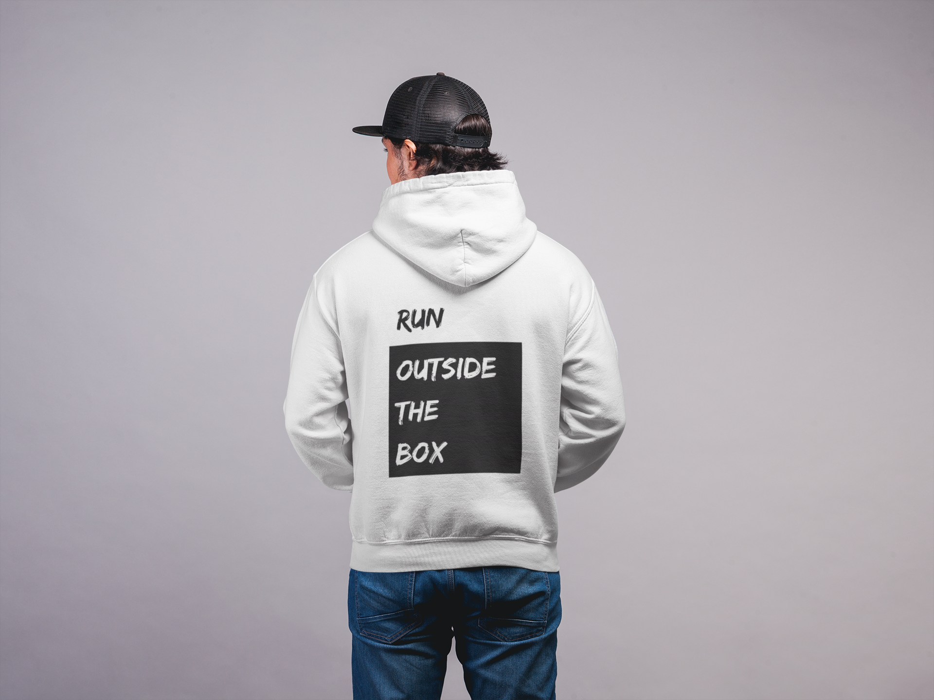 Run Outside The Box - Bio Oversized Hoodie - Team Trailrunning