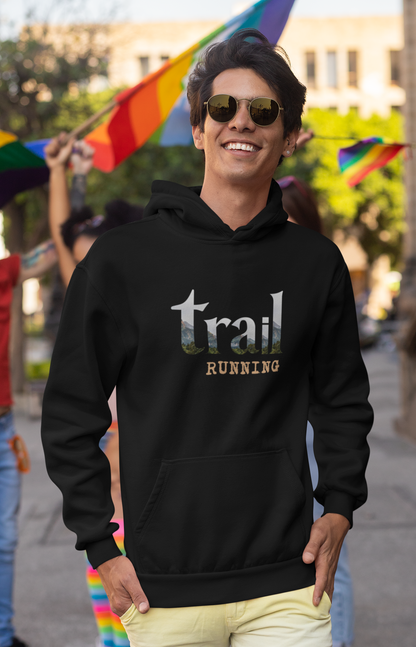 trail running cut out letters - Bio Premium Sweatshirt - Team Trailrunning