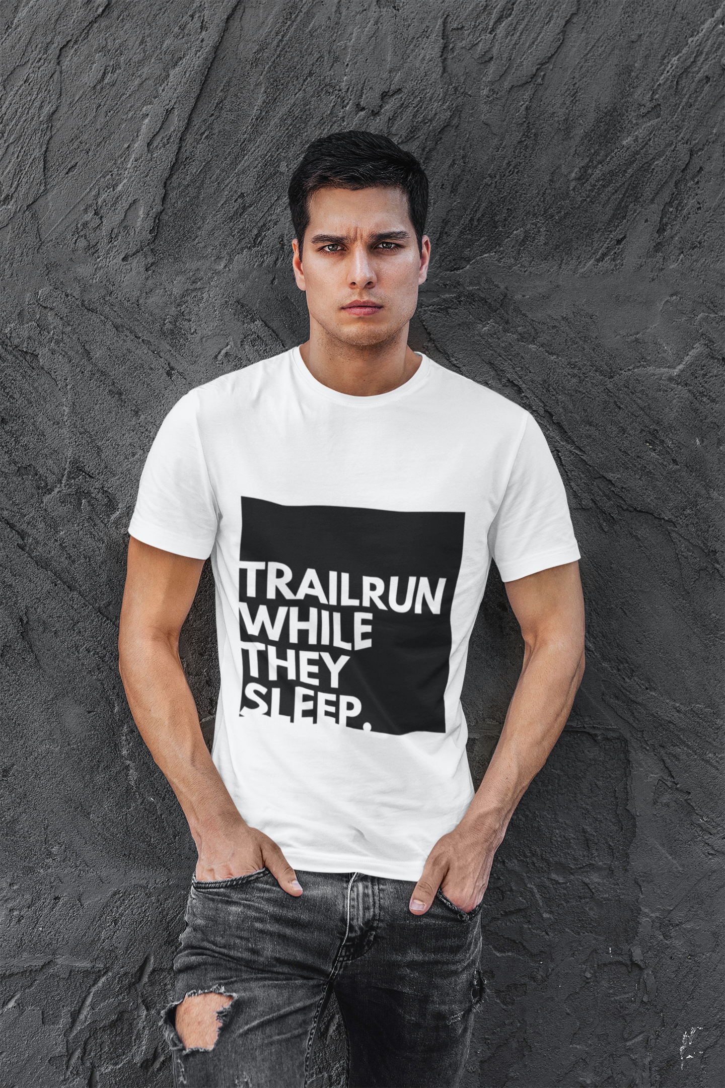 Trailrun while they sleep - Bio Premium T-Shirt